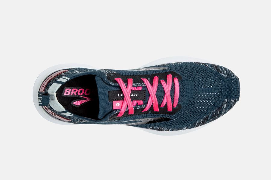 Brooks Levitate 4 Road Running Shoes Womens - Navy/Black/Pink - NYQUR-4289